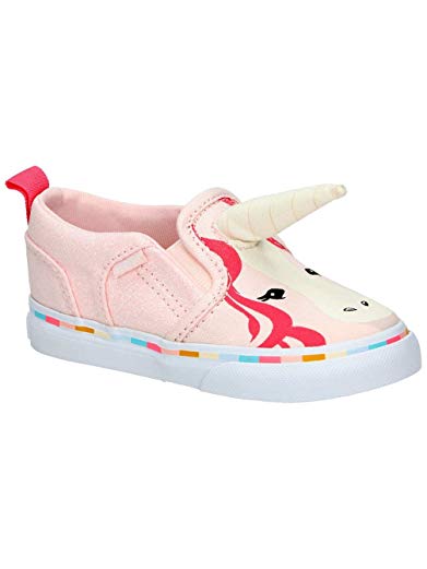 Vans Toddler Girls ASHER V Pink Unicorn with Horn Sneakers