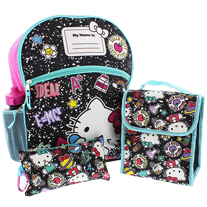 Hello Kitty 5 piece Backpack School Set