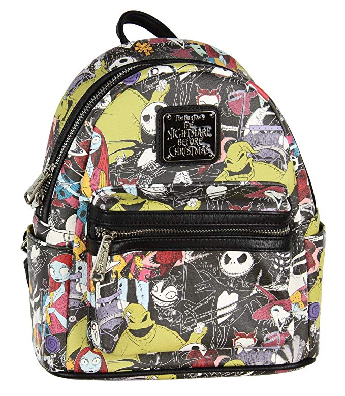 Loungefly The Nightmare Before Christmas Allover Print Character Mini Backpack