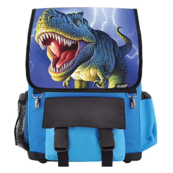 Lightning T-Rex Dinosaur School Backpack for Boys, Girls, Kids