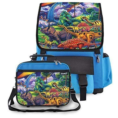 Kidaroo Dinosaur Jungle School Backpack & Lunchbox for Boys, Girls, Kids