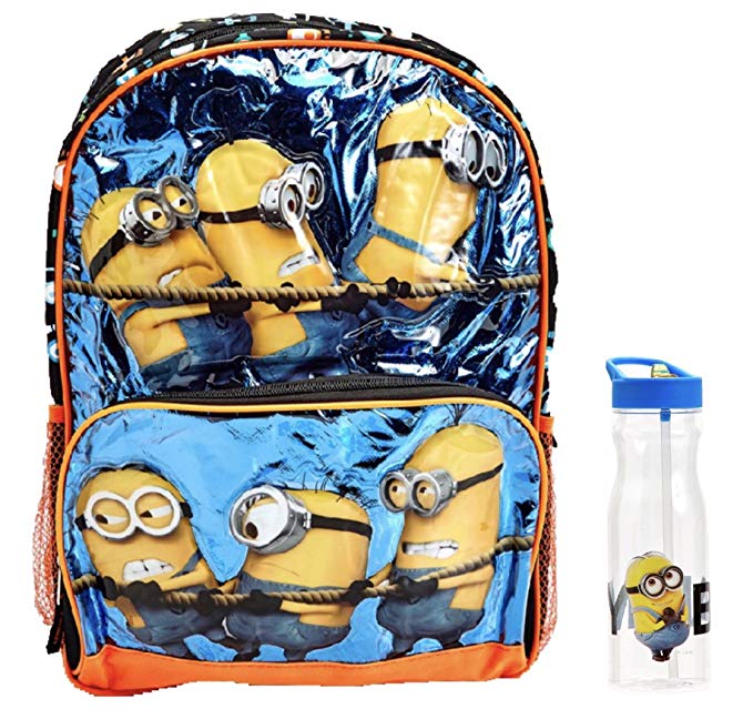 Despicable Me Minions Backpack & Water Bottle