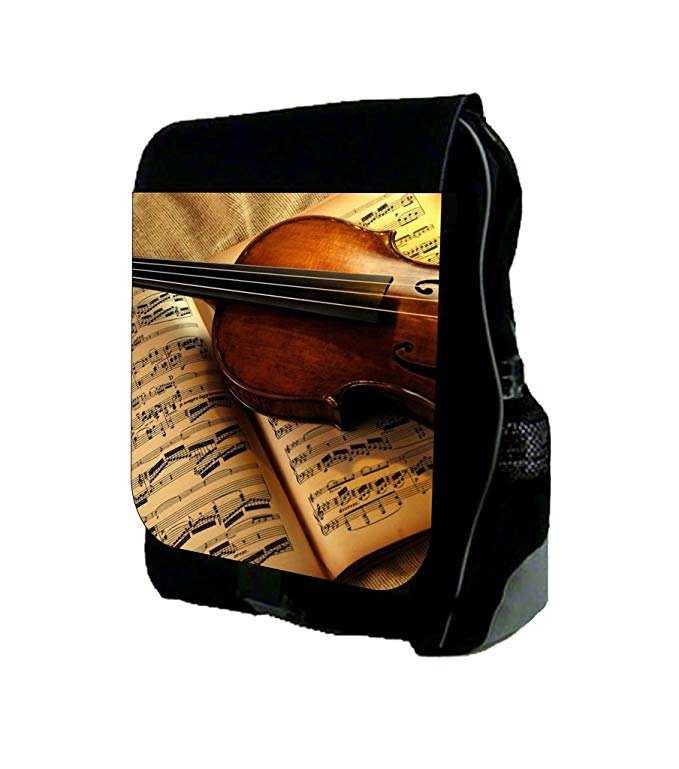 Violin and Music Notes TM School Backpack