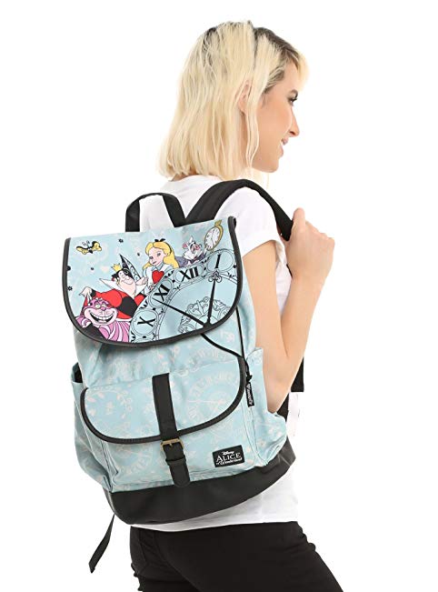 Disney Alice In Wonderland Clock Slouch Backpack