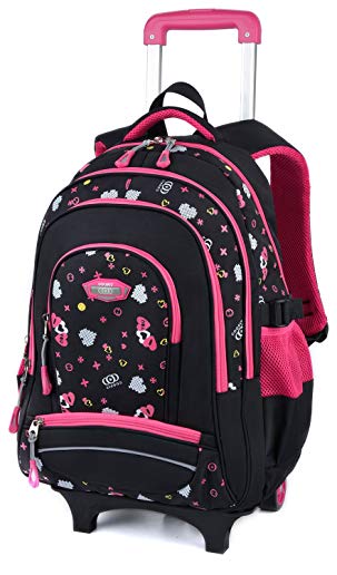 Rolling Backpack,COOFIT Kids Backpack Wheeled Backpack School Backpack with Wheels