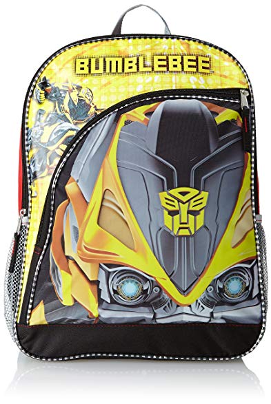 FAB Starpoint Big Boys' Transformers Bumble Bee Big Face 16 Inch Backpack